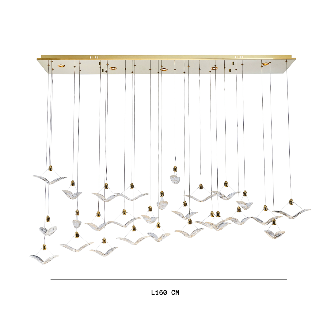 Heavenly Flock Double Height Chandelier | Ivanka Lumiere