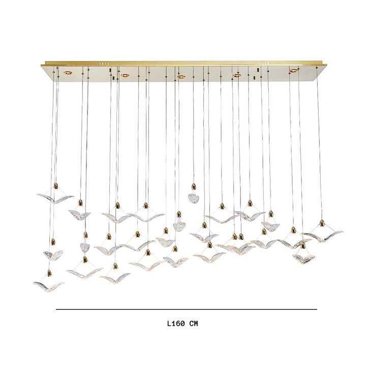 Heavenly Flock Double Height Chandelier | Ivanka Lumiere