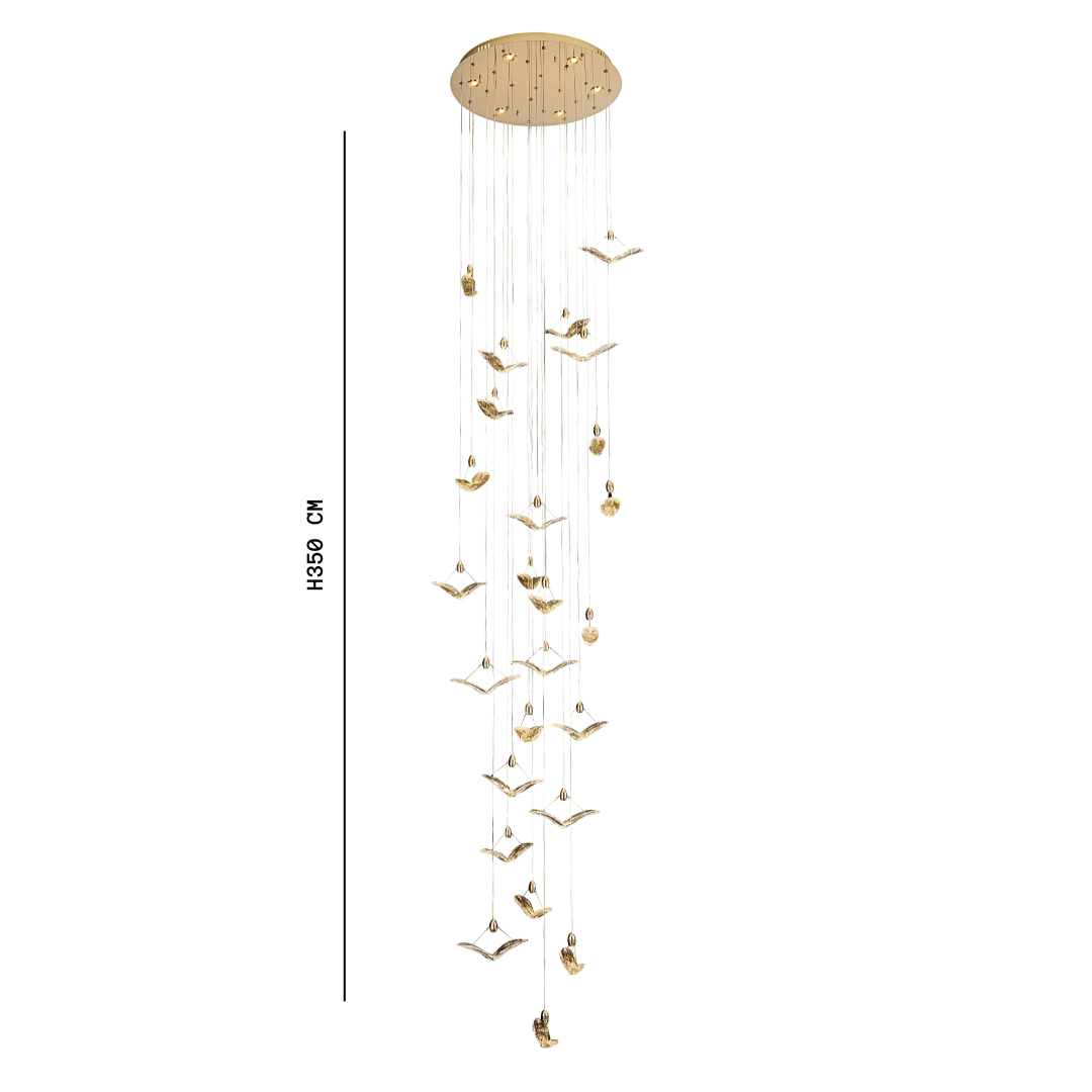 Heavenly Flock Round Double Height Chandelier | Ivanka Lumiere