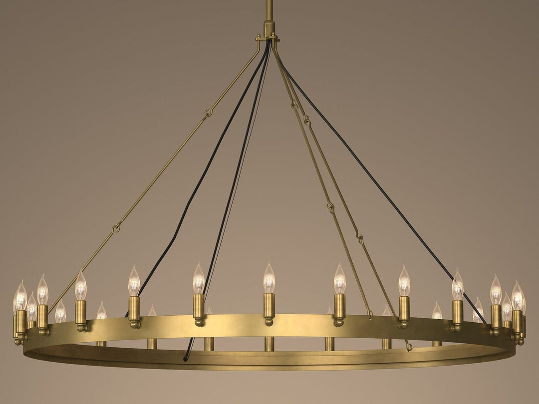 Industrial Round Metal Chandelier | Ivanka Lumiere