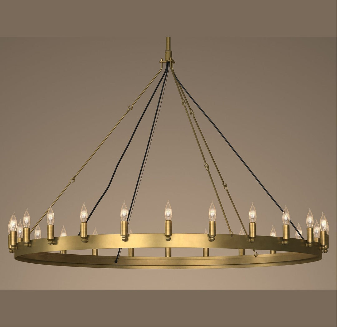 Industrial Round Metal Chandelier | Ivanka Lumiere