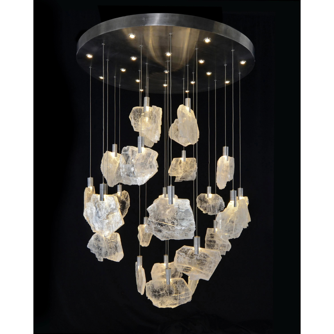 Glacial Grandeur Double Height Chandelier | Ivanka Lumiere