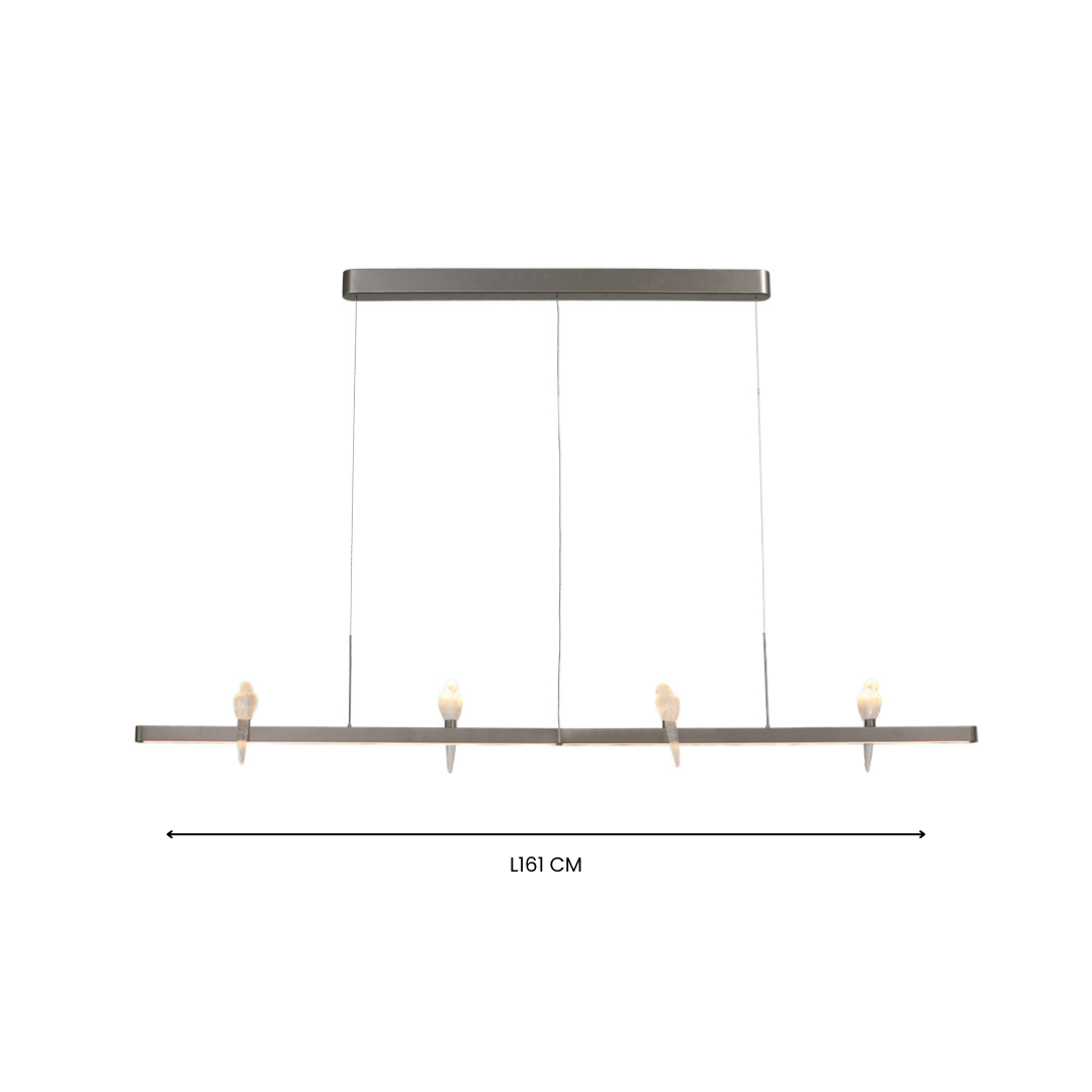 Regal Parrot Glow Linear Chandelier | Ivanka Lumiere