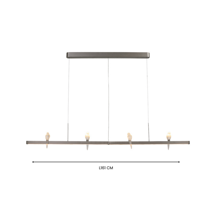 Regal Parrot Glow Linear Chandelier | Ivanka Lumiere