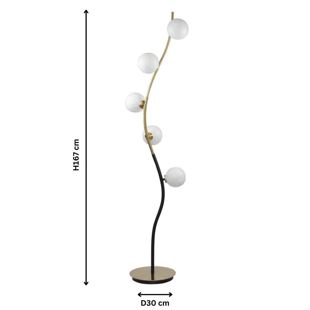 Twisted Luna Floor lamp| Ivanka Lumiere