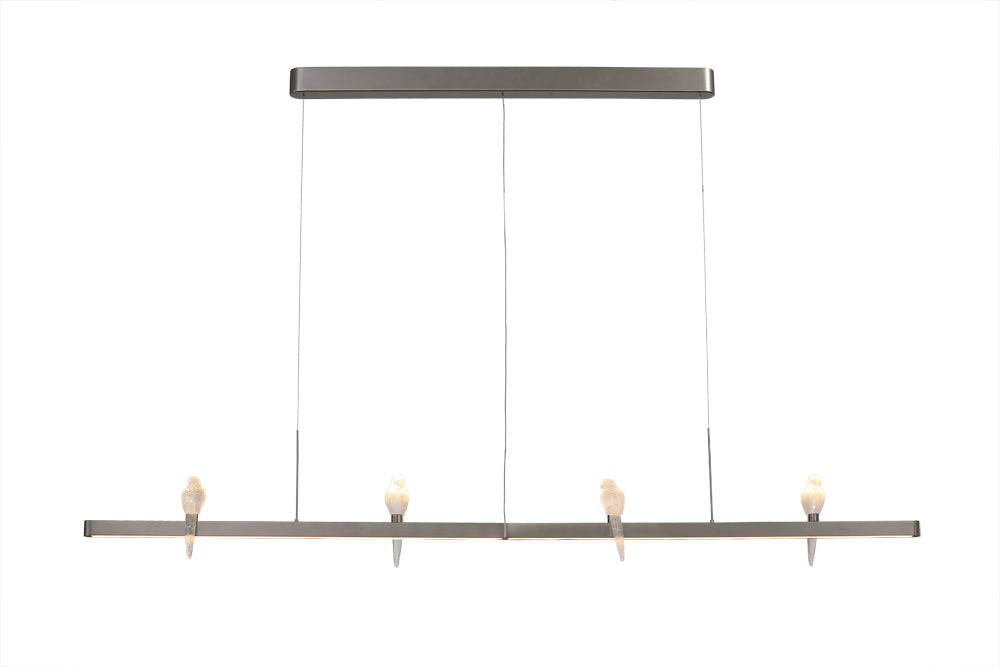 Regal Parrot Glow Linear Chandelier | Ivanka Lumiere