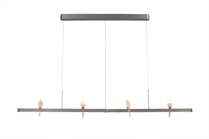 Regal Parrot Glow Linear Chandelier | Ivanka Lumiere