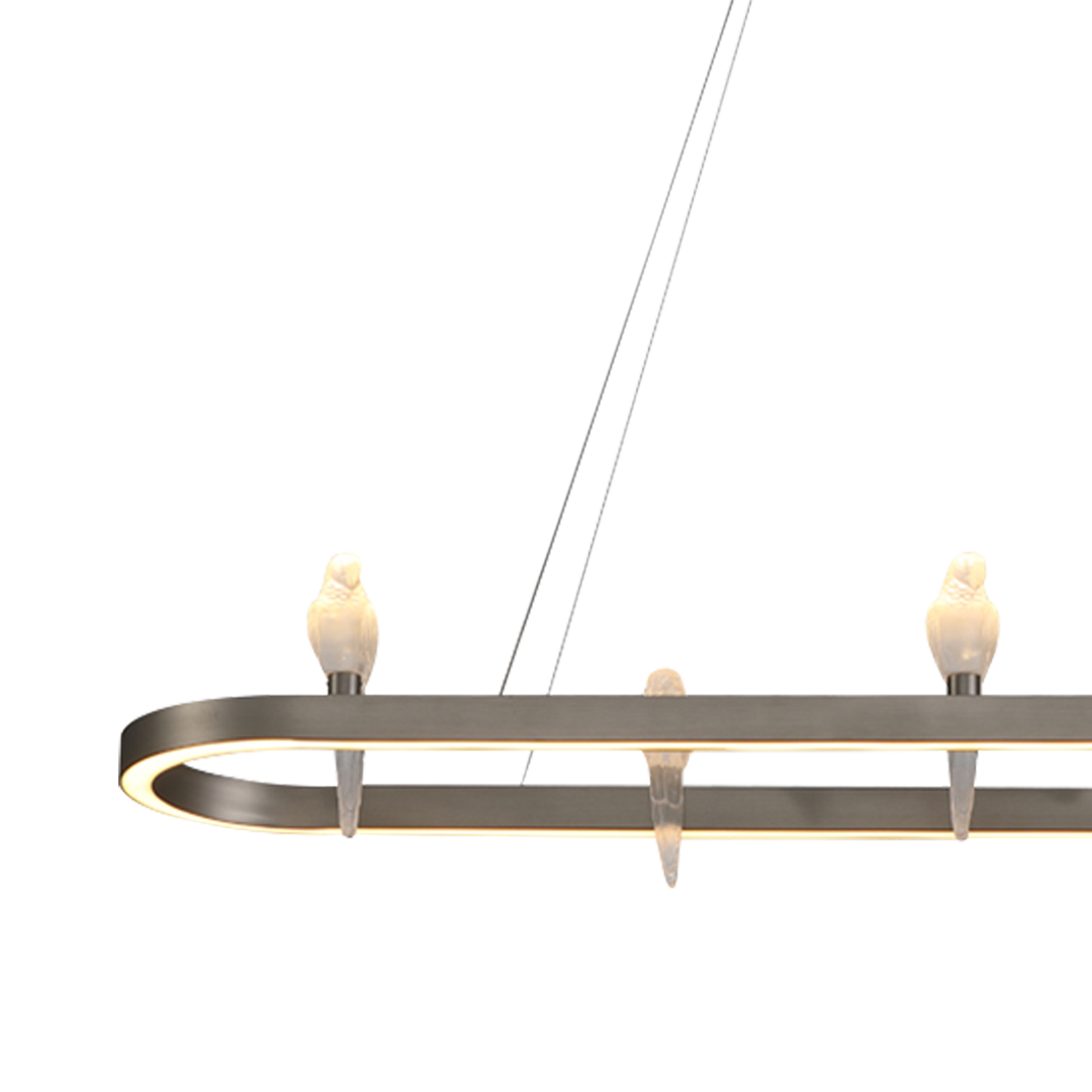 Regal Parrot Glow Linear Chandelier | Ivanka Lumiere