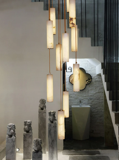 LuxMarble Double Height Chandelier | ivanka lumiere