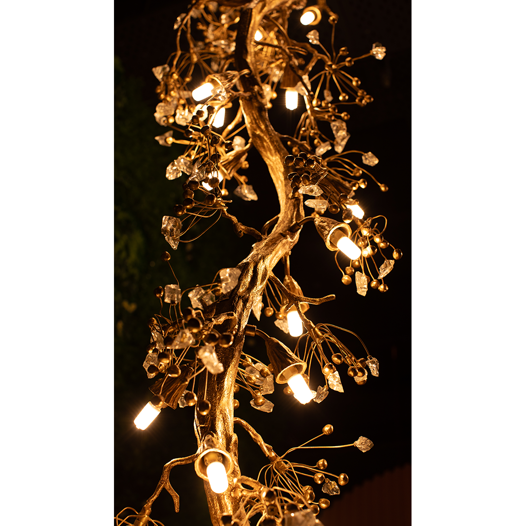 Brass Double Height Chandelier | Ivanka Lumiere