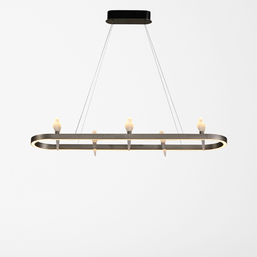 Regal Parrot Glow Linear Chandelier | Ivanka Lumiere