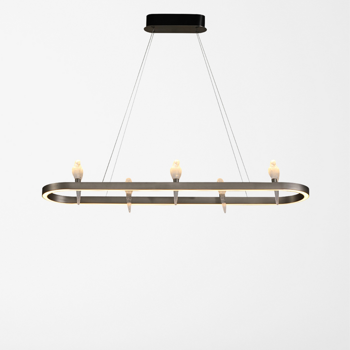 Regal Parrot Glow Linear Chandelier | Ivanka Lumiere