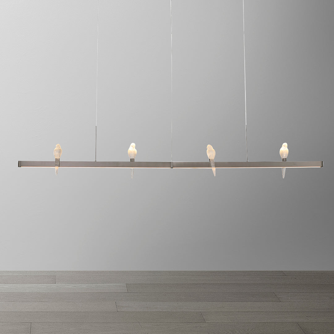 Regal Parrot Glow Linear Chandelier | Ivanka Lumiere