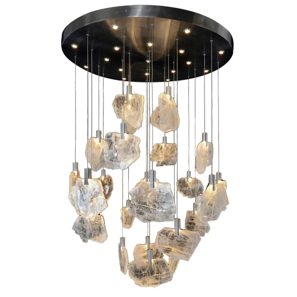 Glacial Grandeur Double Height Chandelier | Ivanka Lumiere