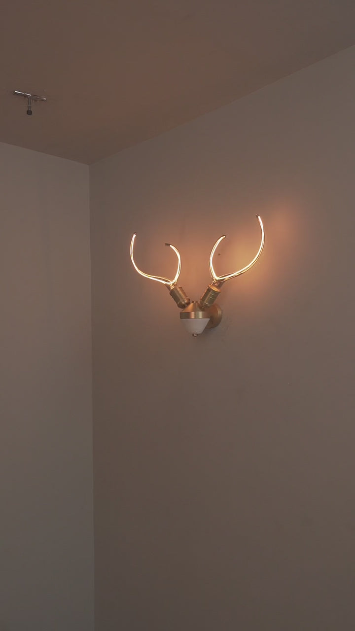 ANTLER'S HORN WALL LIGHT