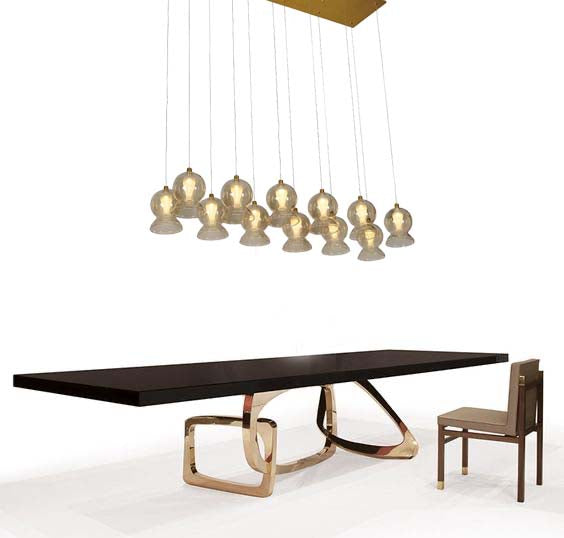 Linear Bell Chandelier