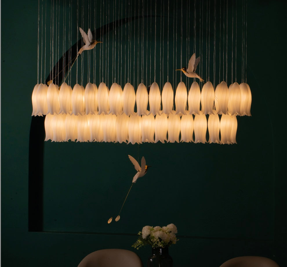 Blooming Buds Linear Chandelier | Ivanka Lumiere